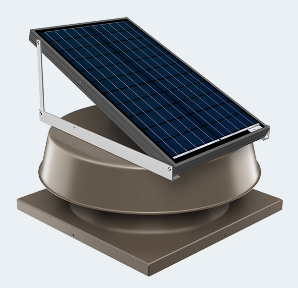 32 Watt Curb Mounted Solar Atic Fan Bronze